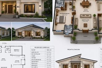 design modern house floor plans with 3d visualization