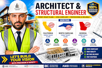 architect and structural engineer for california, north carolina, georgia USA