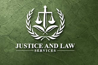 do logo for legal, lawyer, attorney and law firm with copyrights