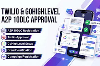 help you get gohighlevel a2p 10dlc SMS registration approval