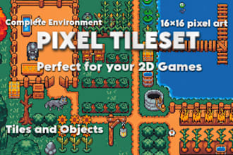 design pixel art tileset, topdown pixel art, pixel art background, game asset