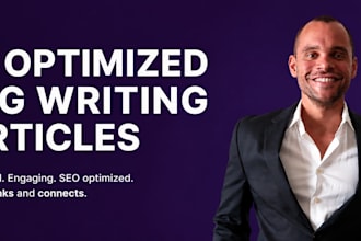 write you engaging, well researched SEO optimized blog posts