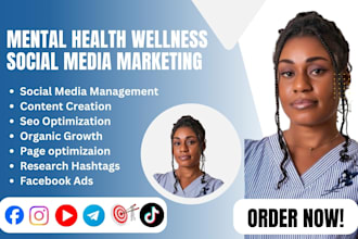 be your social media marketing manager for mental health wellness aba supplement