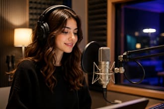 record a female voice over for explainer videos and audiobooks