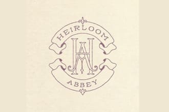 design elegant heritage inspired antique jewelry brand logo