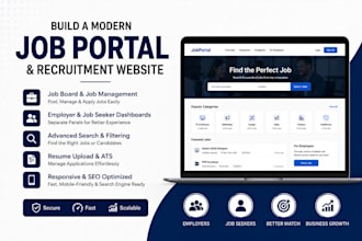 build a job portal, job board website, or recruitment website
