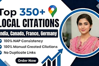 350 india,canada,france,germany local citations for localseo