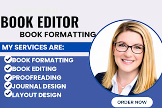 format edit proofread fiction novel self help journal print book formatting
