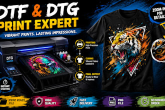create dtf dtg halftone print ready and convert ai designs for printing
