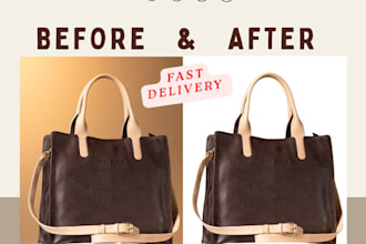 do professional product photo editing and background removal