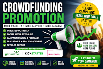 do crowdfunding marketing and gofundme campaign promotion