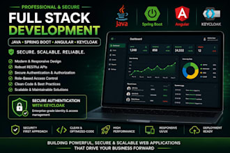 develop java spring boot rest API and angular web applications