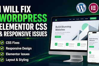 fix wordpress elementor CSS and responsive issues