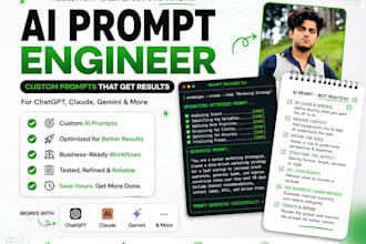 prompt engineer for prompt writing and prompt design