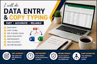 do data entry, copy paste, web research and excel work