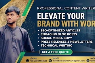 content writhing professionaly and article writting perfect