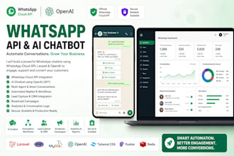 build whatsapp cloud API chatbot using laravel and openai