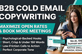 write b2b cold email sequences and sales emails