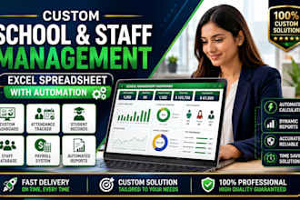 build a custom school and staff management spreadsheet with automation