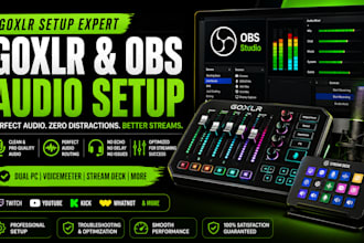 setup goxlr audio routing and obs studio for streamers and content creators
