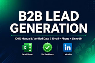 do b2b lead generation and email list building