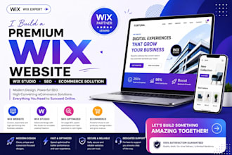 build a premium wix website, wix studio, SEO, and ecommerce solution