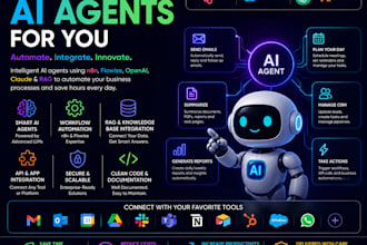 build ai agents using n8n, flowise, openai, claude and rag for wkf automation