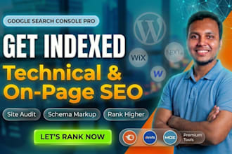 do technical SEO and on page, website audits, google search console indexing