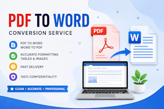 convert PDF to word, excel, and editable documents