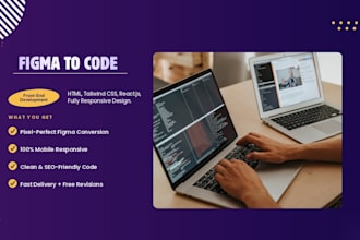 convert figma to html css tailwind css responsive website
