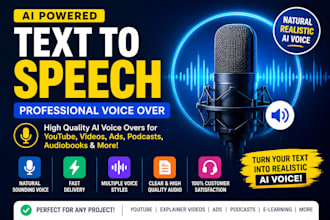 create professional ai text to speech voice overs