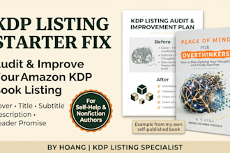 audit and improve your amazon KDP book listing