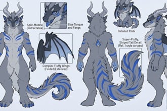 furry reference sheet furry ref sheet furry oc anthro character furry art