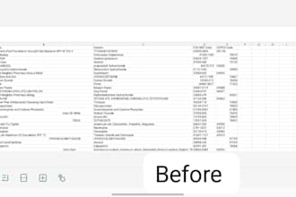 clean , formate, merge, split excle data