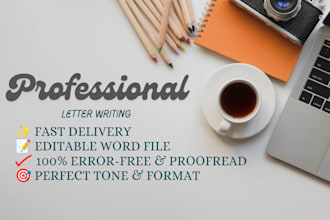 write professional letters and applications
