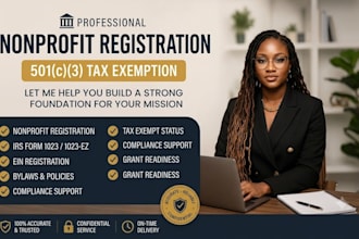 register your nonprofit 501c3 and file irs form 1023 for tax exemption