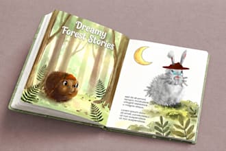 illustrate adorable characters for children books