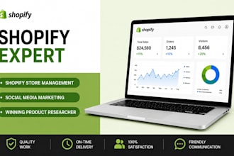 manage a shopify store for your business
