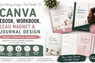 design canva ebook design canva workbook design canva lead magnet journal design