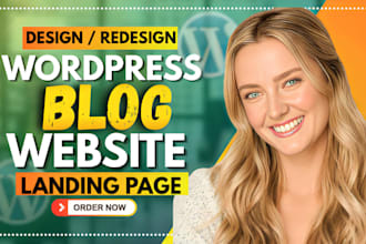 build wordpress blog website or blog business website design development