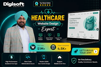 build patient focused custom medical healthcare doctor website design