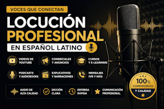 record a professional spanish latin american voice over