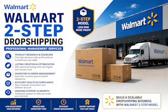 manage your walmart 2 step dropshipping business professionally