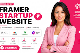 build framer startup website technical SEO printiful printify product aura hub