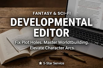do book and ebook developmental editing for debut fiction manuscript