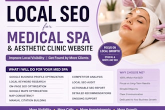 do local SEO for medical spa, aesthetic clinic and botox website