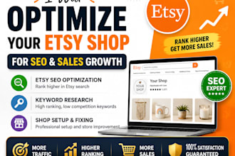 fix and improve your etsy store to get more traffic