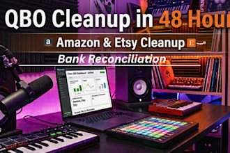 quickbooks online cleanup, bank reconciliation, and monthly financial statement