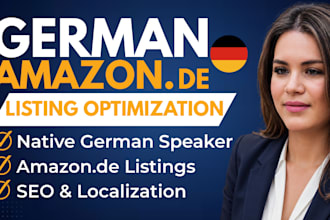 optimized german amazon listing and ecommerce copy