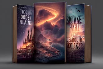 design best selling fantasy book cover for you